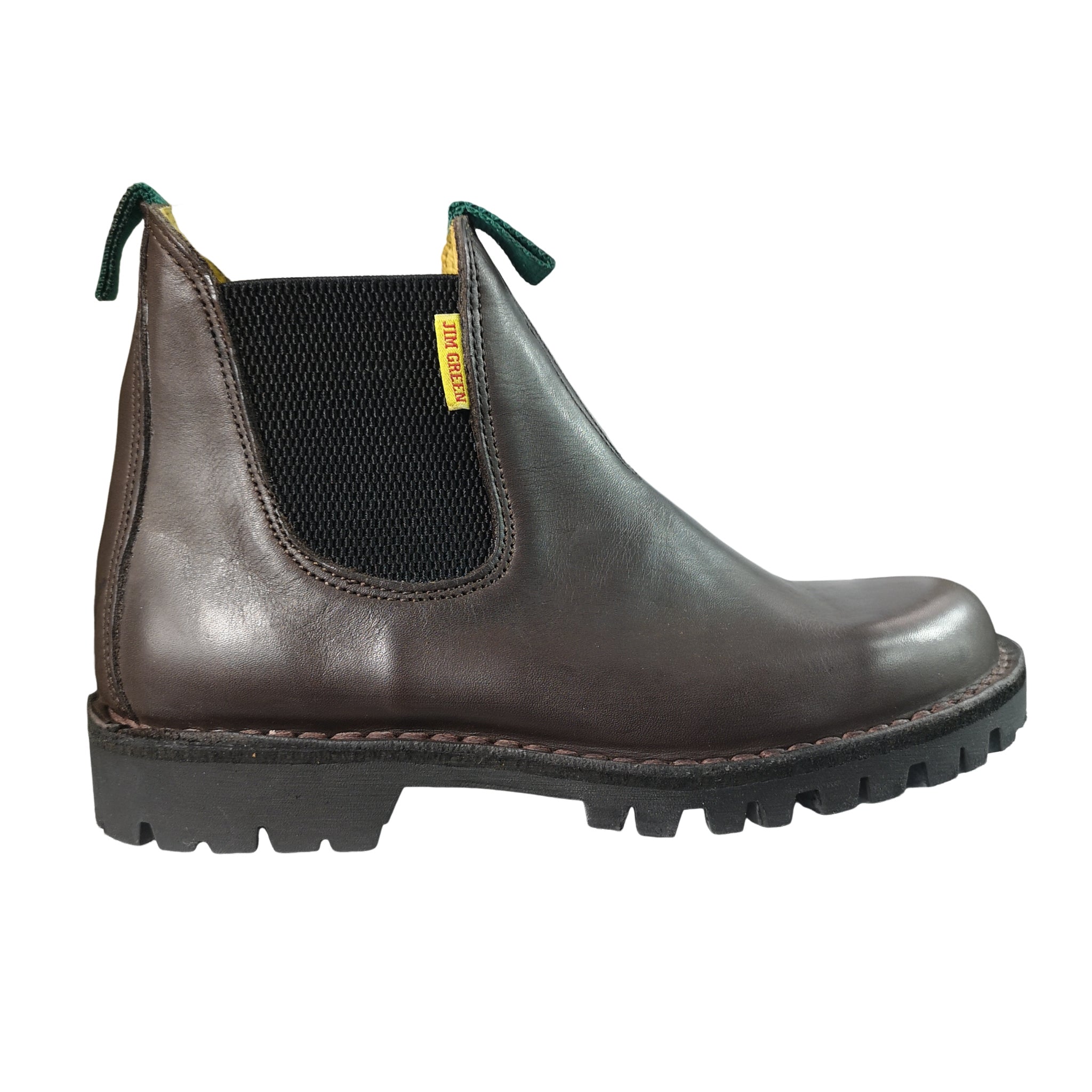 Jim Green Leather Brown Chelsea Stock Man Boot