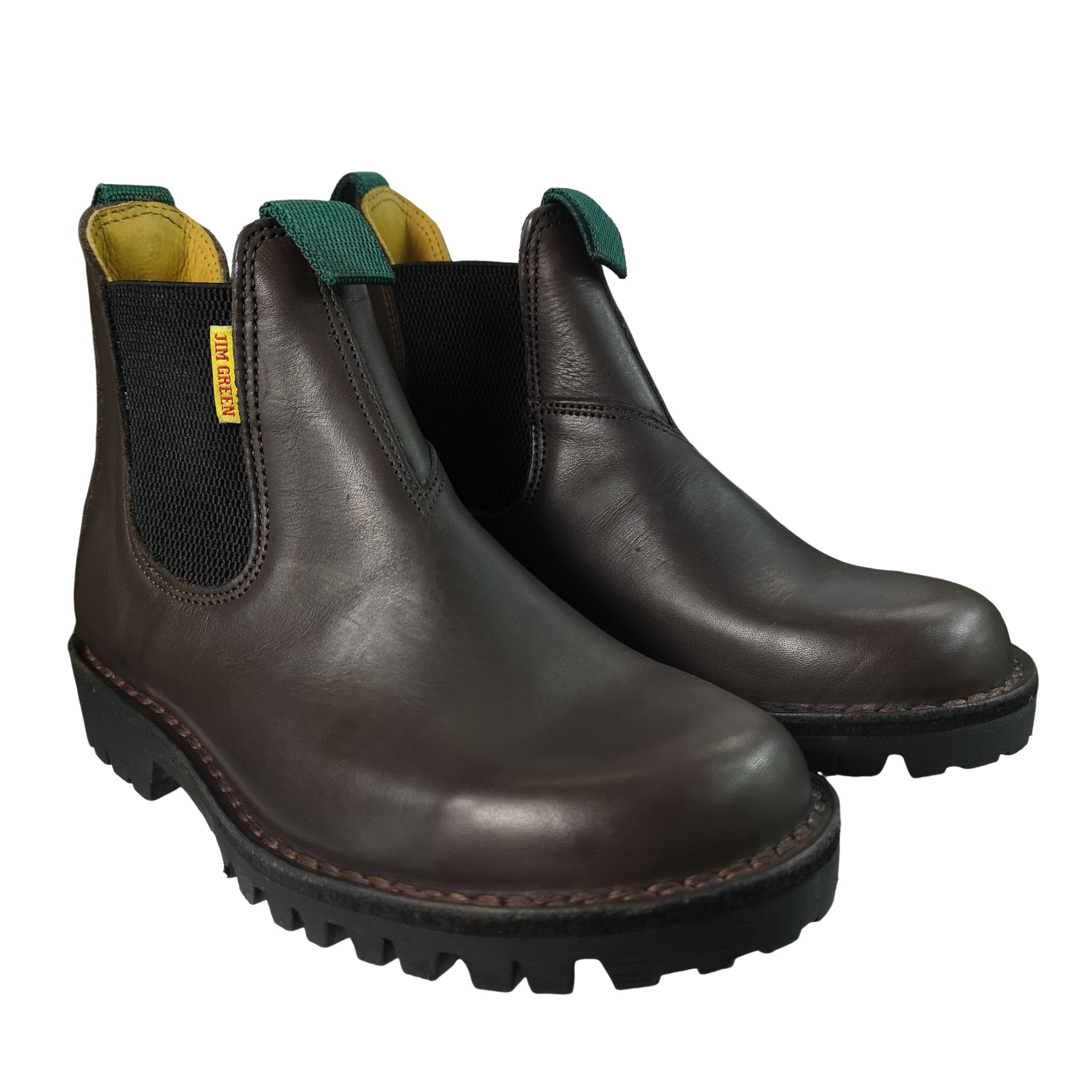 Jim Green Leather Brown Chelsea Stock Man Boot