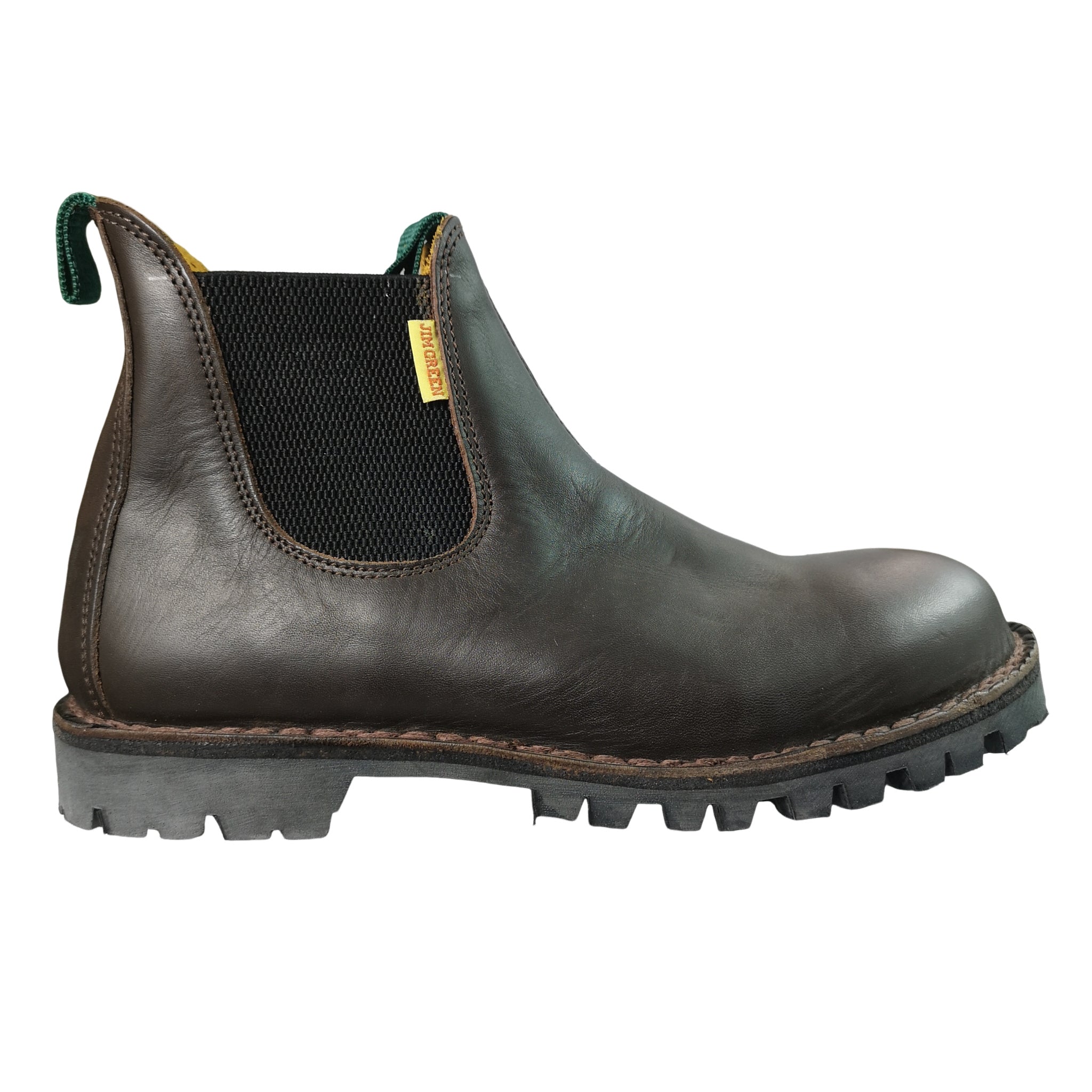 Jim Green Stockman Chelsea Brown Steel Toe Boot