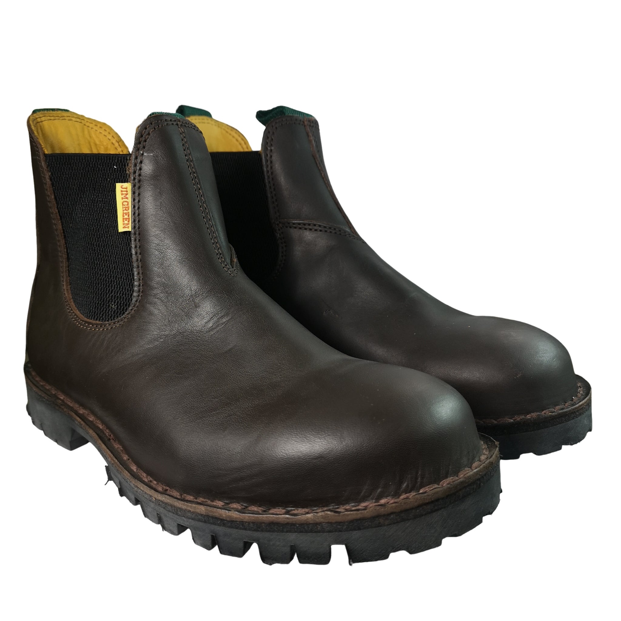 Jim Green Stockman Chelsea Brown Steel Toe Boot