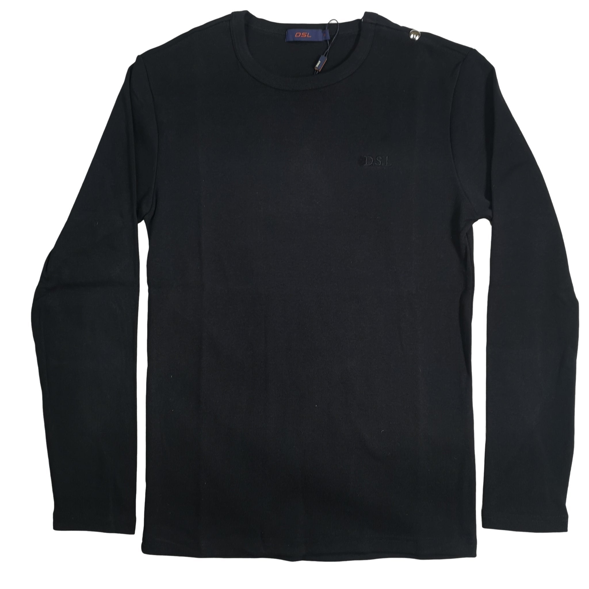 DSL Long Sleeve Black Sweater