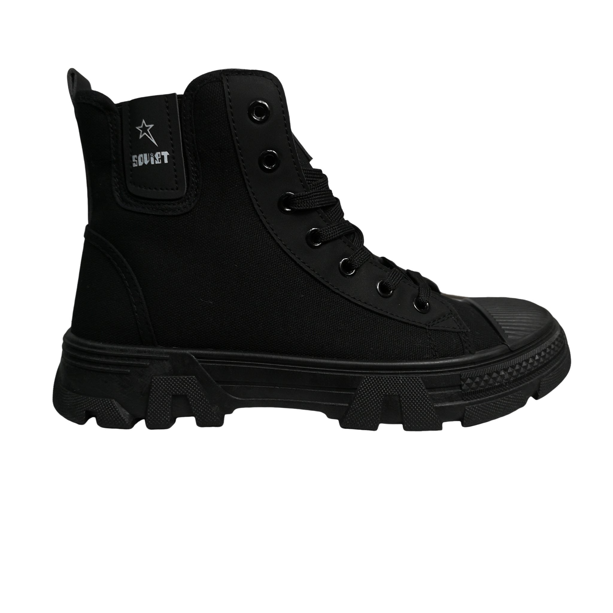 Soviet Black Raptor  Canvas Sneaker Boot