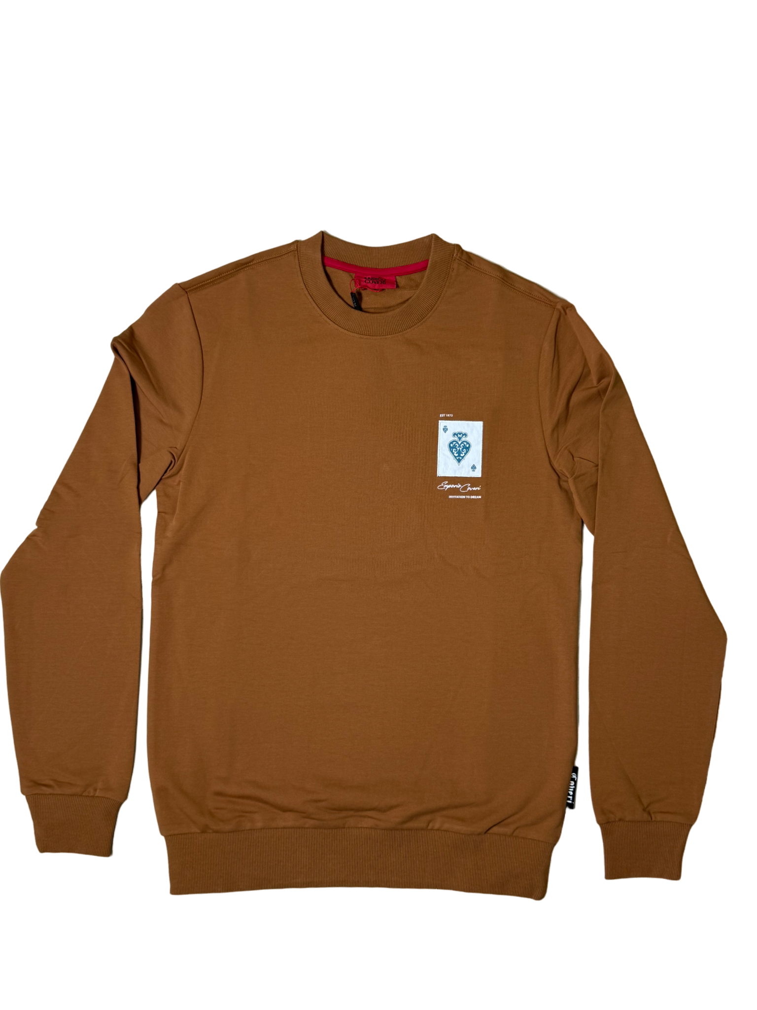 Enrico Coveri Aces Deep Camel Sweatshirt