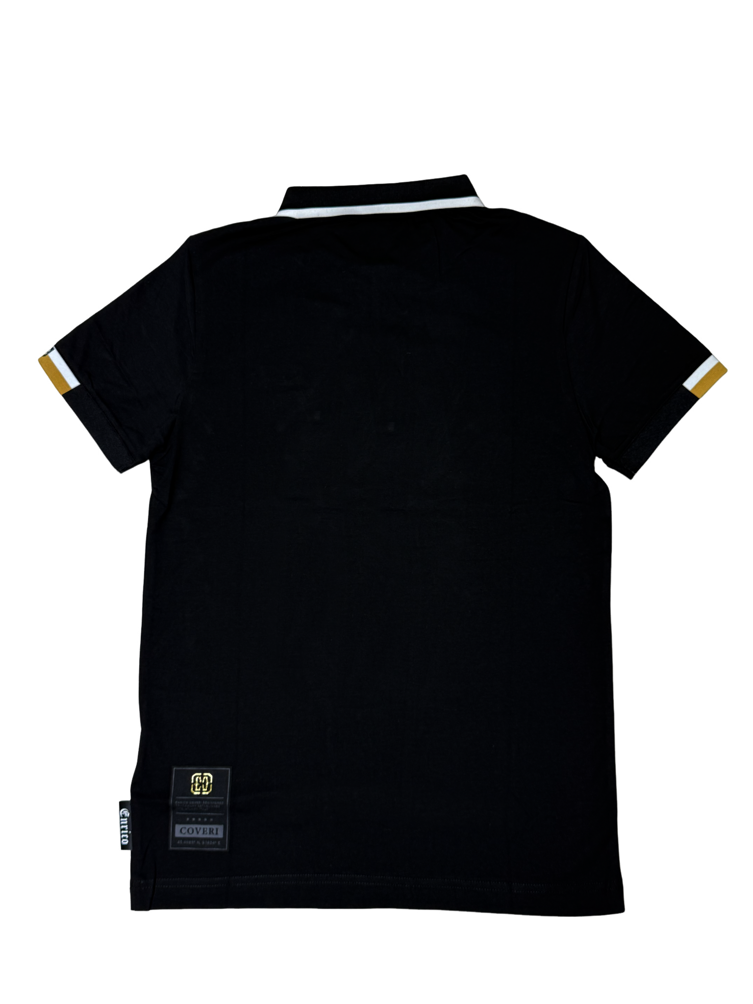 ENRICO COVERI Black Metal Logo Golfer