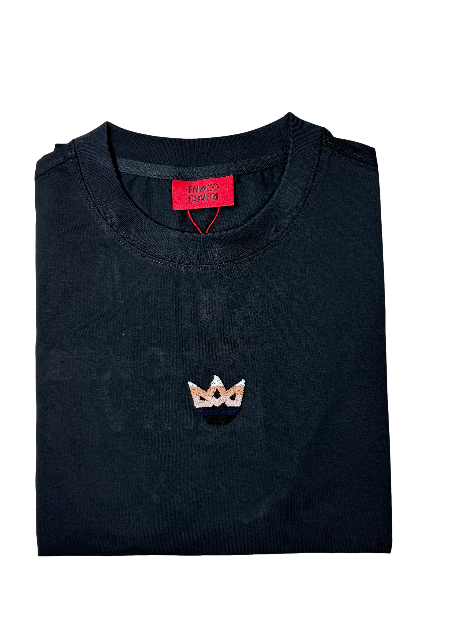 Enrico Coveri Men's Black T Shirt – Premium Designer Casual Tee