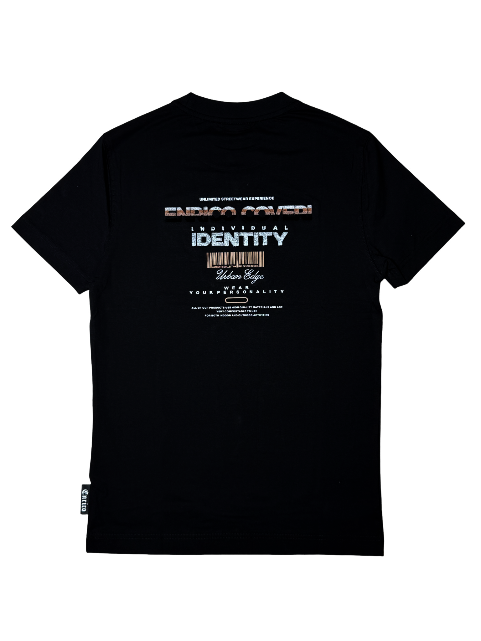 Enrico Coveri Men's Black T Shirt – Premium Designer Casual Tee