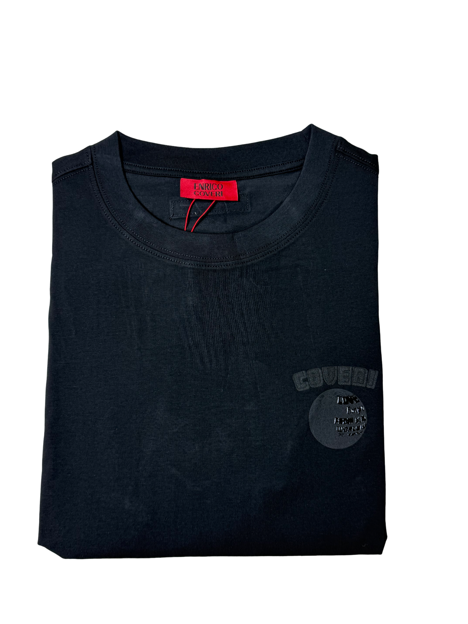 Enrico Coveri Black Premium Designer T Shirt