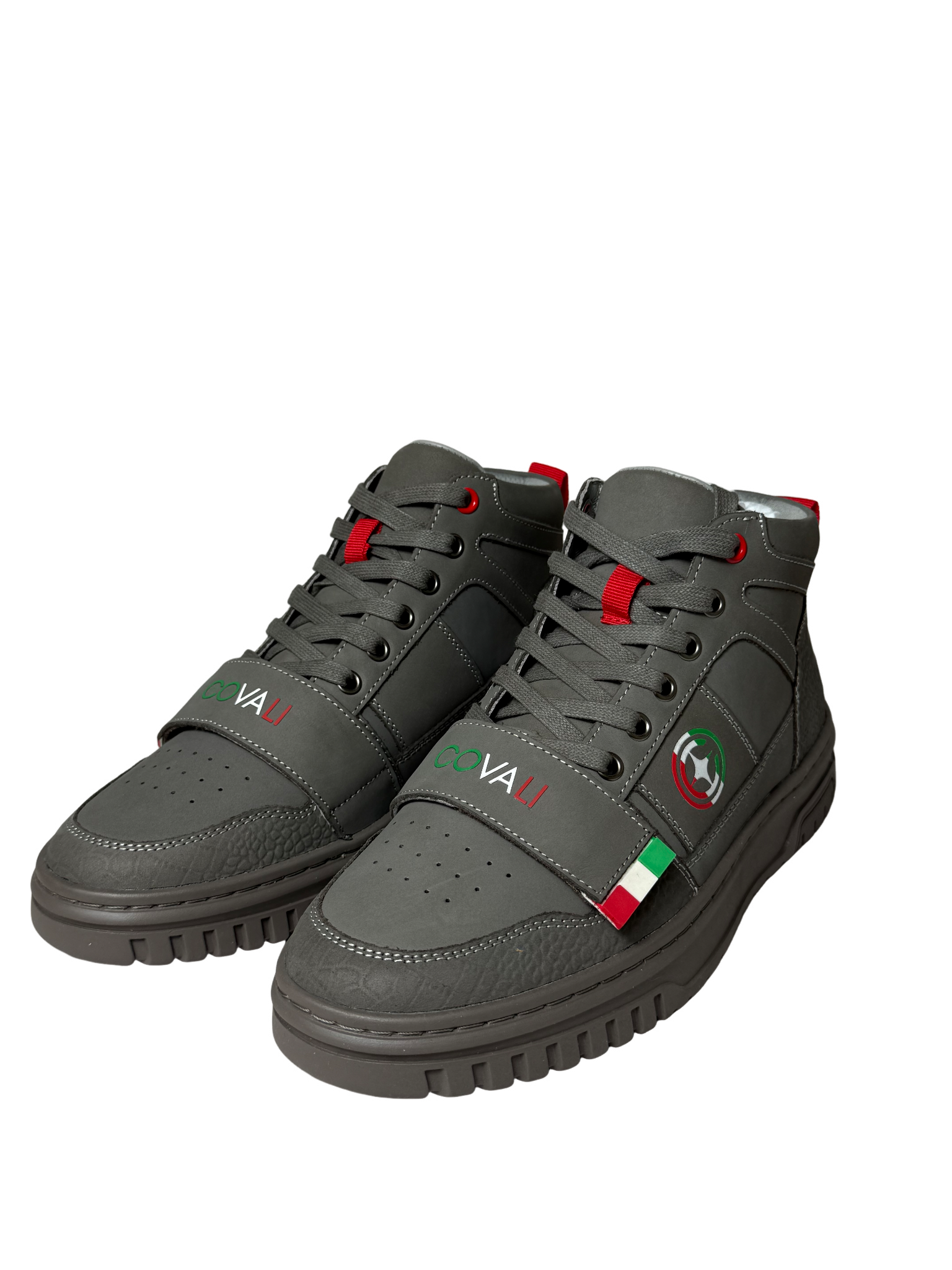 Covali Leather Botas Grey Italian Sneaker