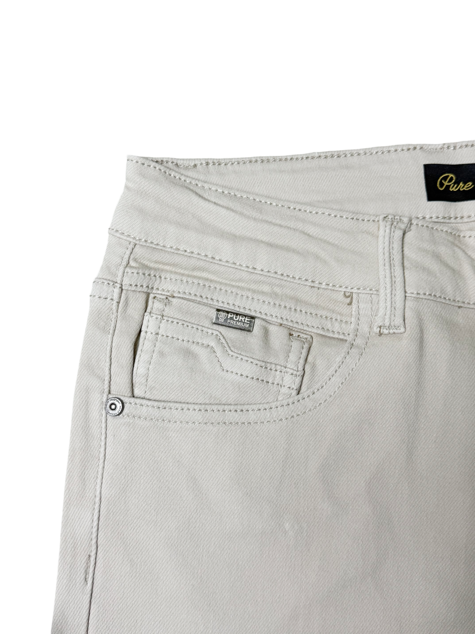 Pure Premium Lorenzo OFF White Slim Fit Jeans