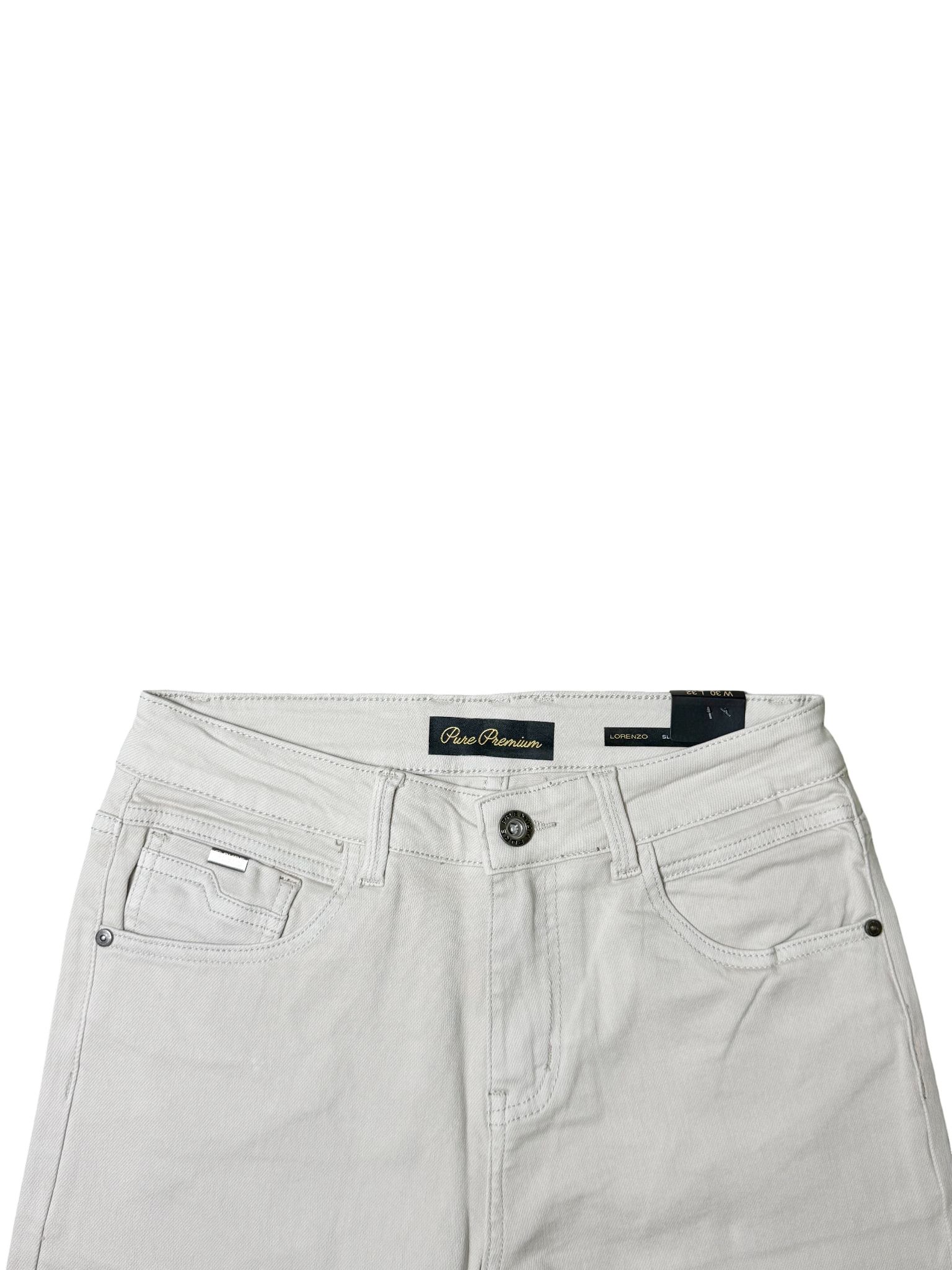 Pure Premium Lorenzo OFF White Slim Fit Jeans
