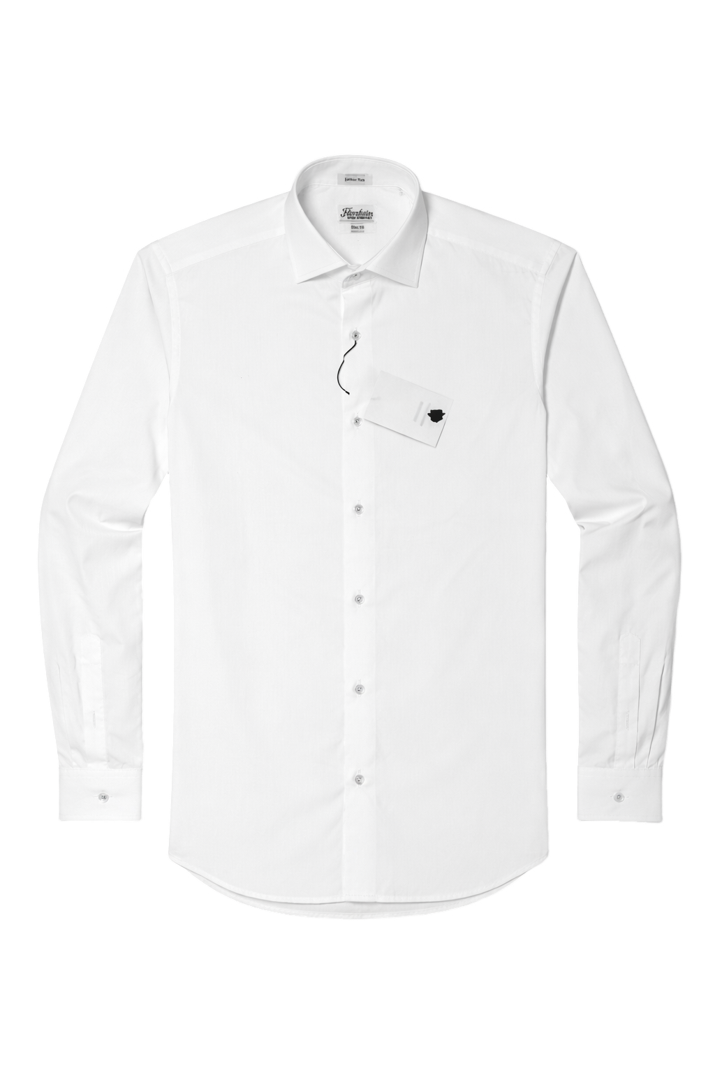 Florsheim Plain White Slim Fit Shirt
