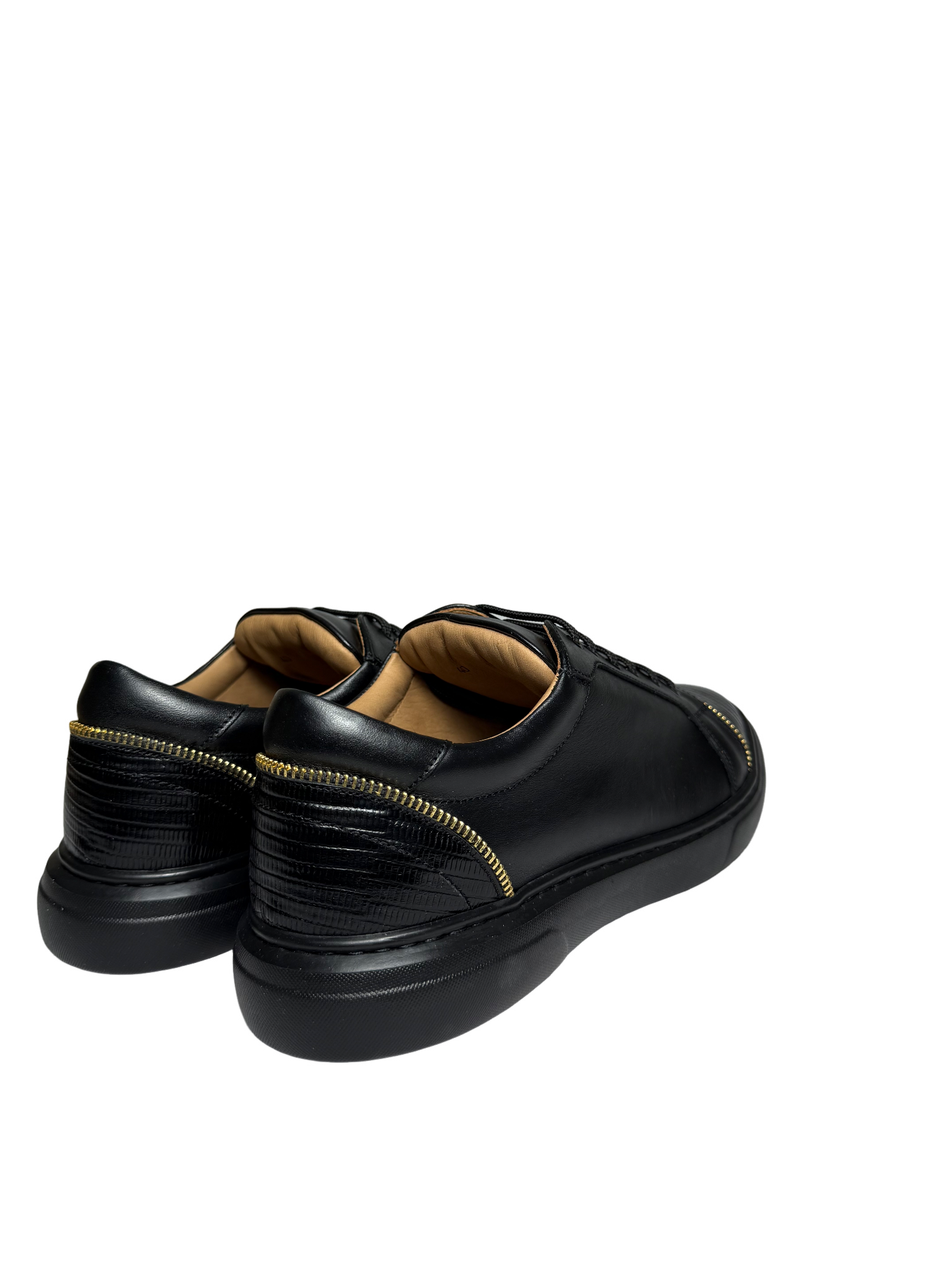 Gian Luca Italian Leather Black Sneaker