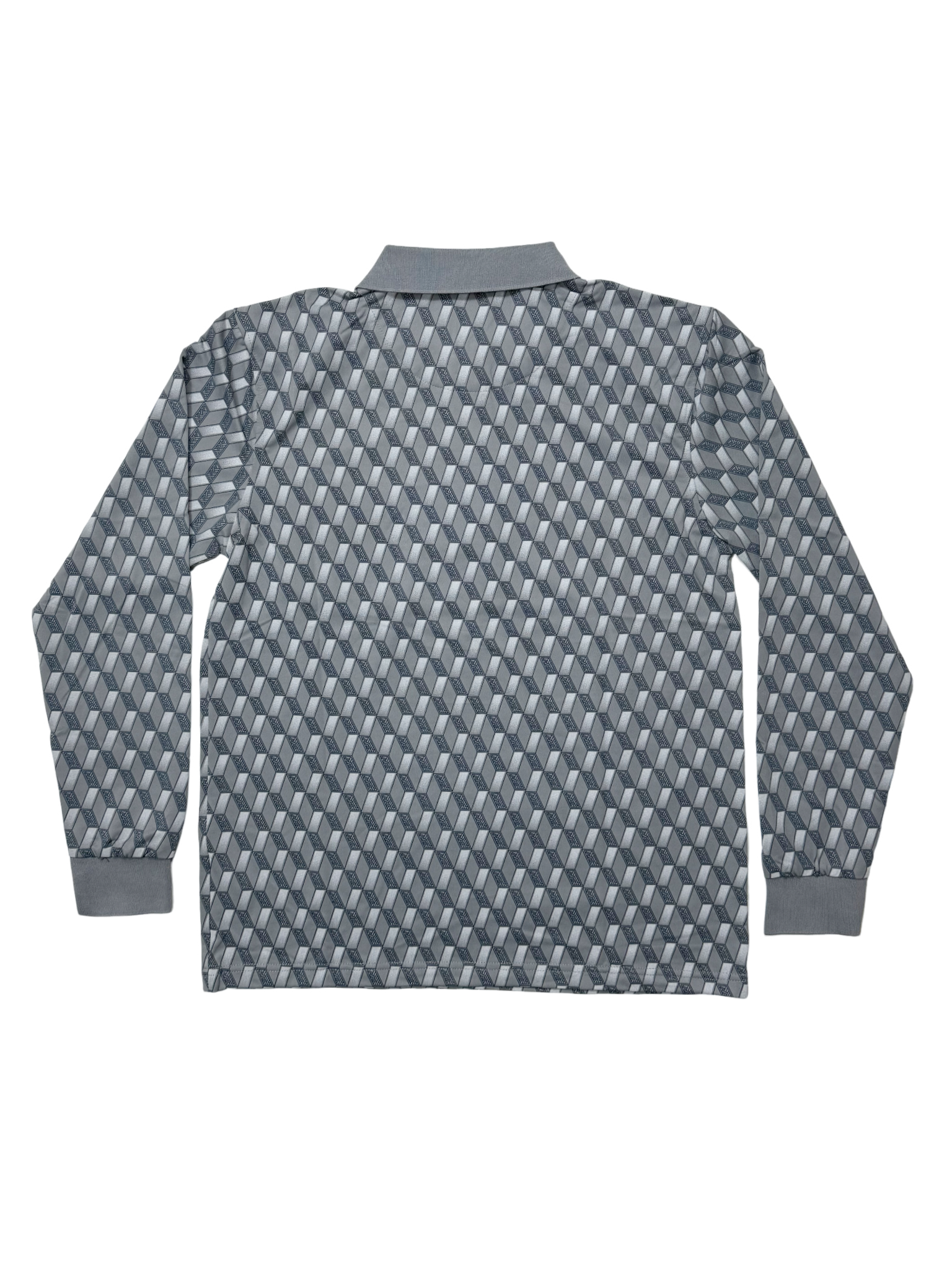 KG Grey Traditional Block Pattern LS Golfer