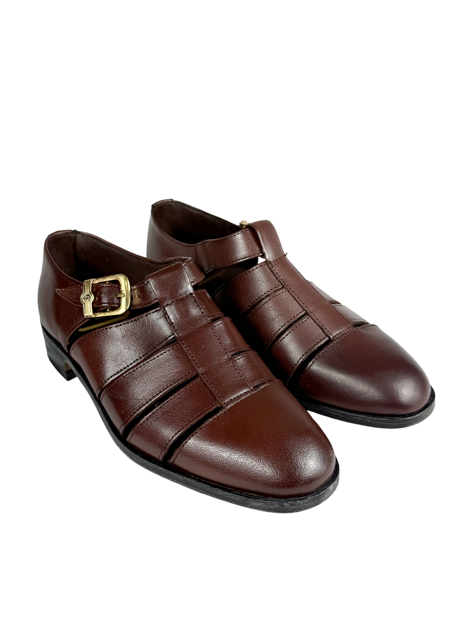 Crockett & Jones Kayden Teak Buffcalf Fisherman Sandal