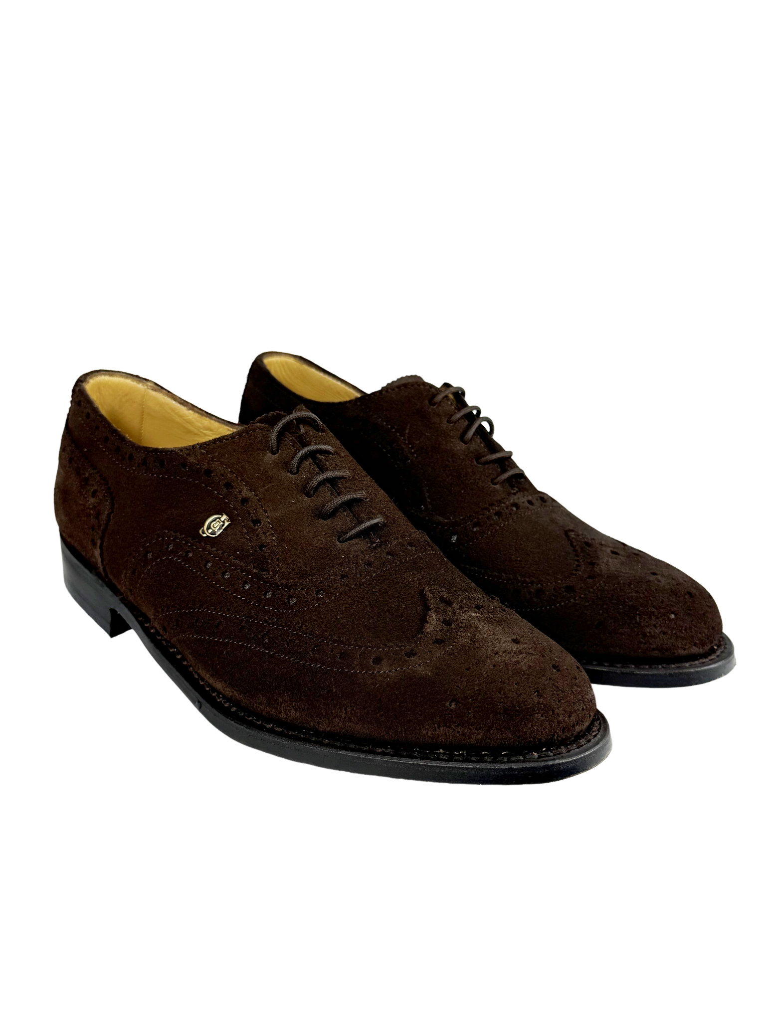 Crockett & Jones Bryson Choc Suede Formal Lace Up Shoe