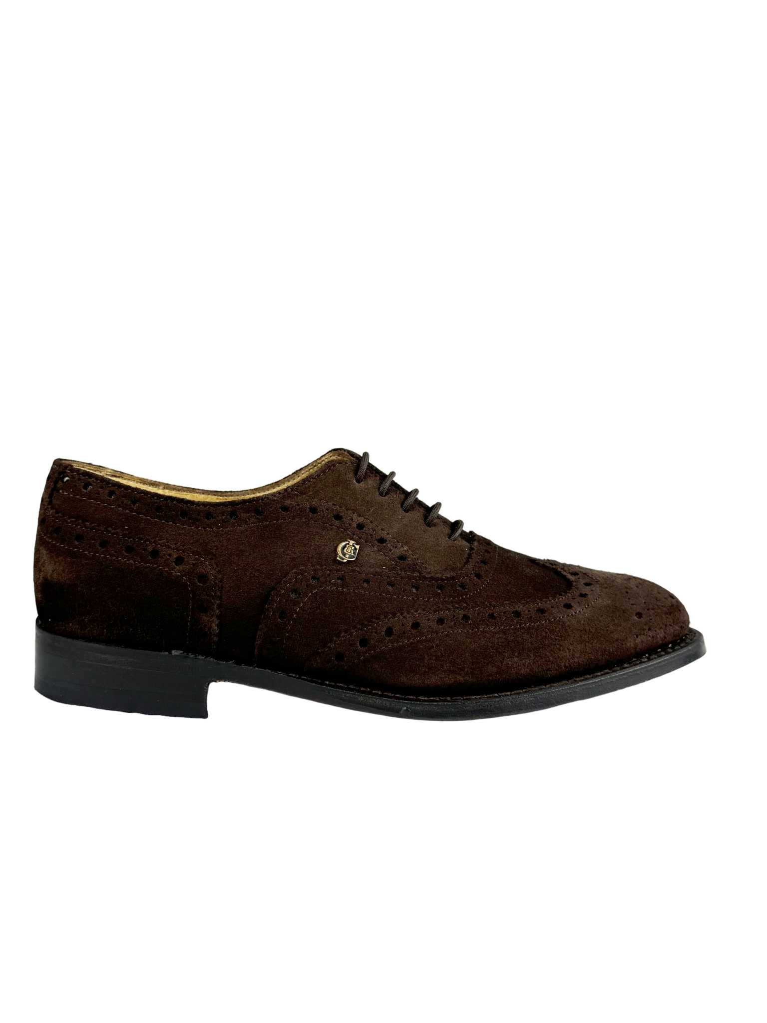 Crockett & Jones Bryson Choc Suede Formal Lace Up Shoe