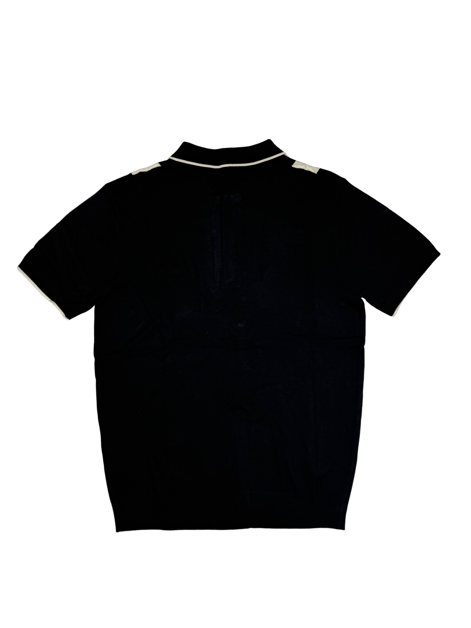 Stefano R Italian 1/4 Zip Black Knitwear Golfer