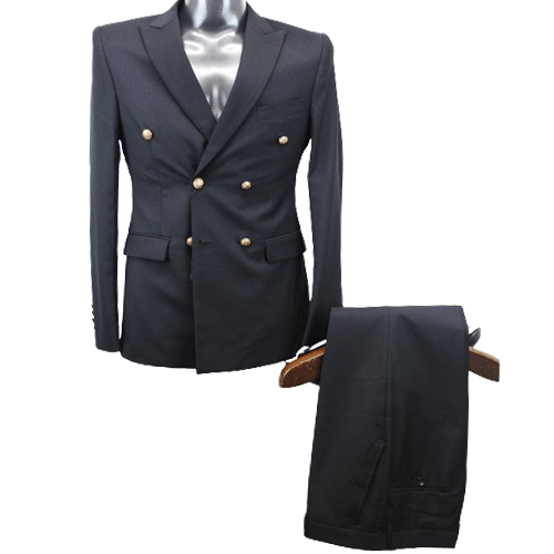 Bossini Plain Double Breasted Suit