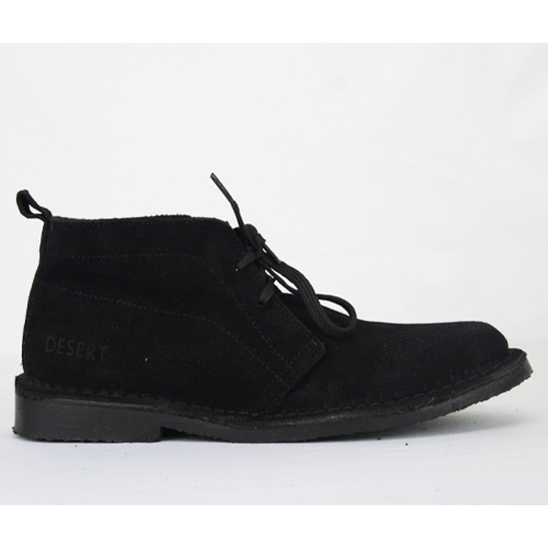 DESERT Youths Black Lace Up Boot