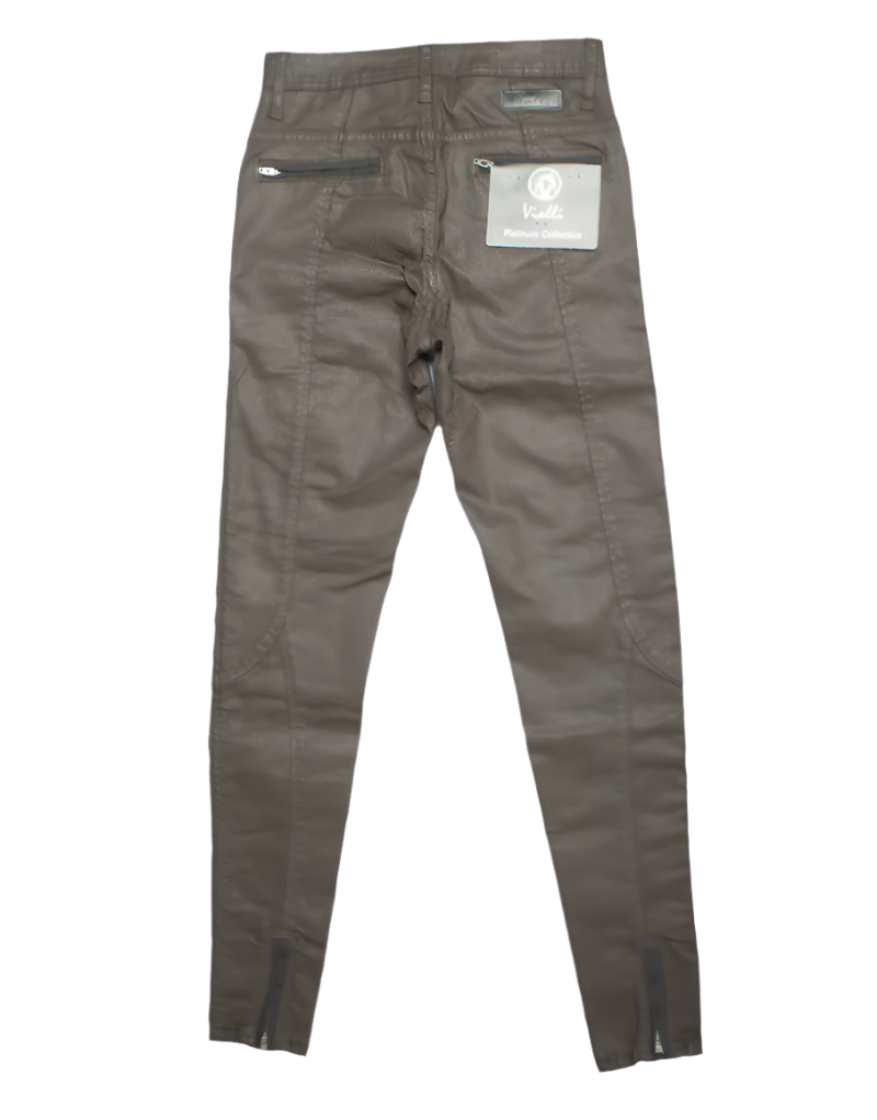 Vialli Luca Ultra Skinny Fit Choc Wax