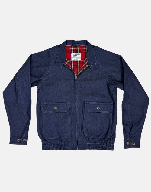 London Fog Denim Patch Pocket Harrington Jacket