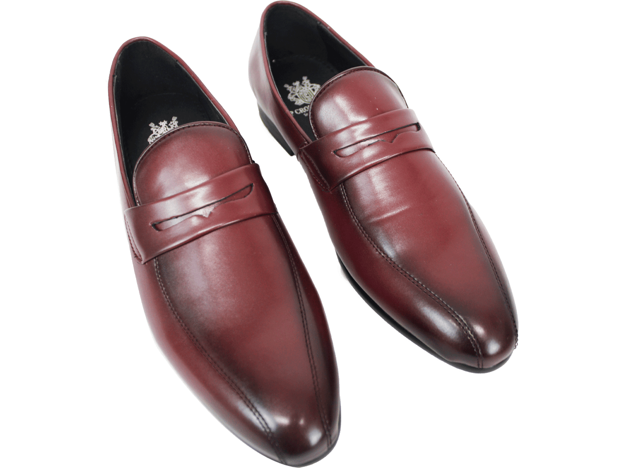 P CROUCH & CO Ox Blood Brown Slip On