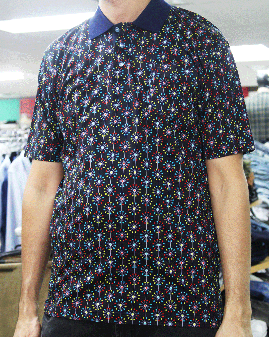 Rossini Italian Navy Golfer Double Mercerised