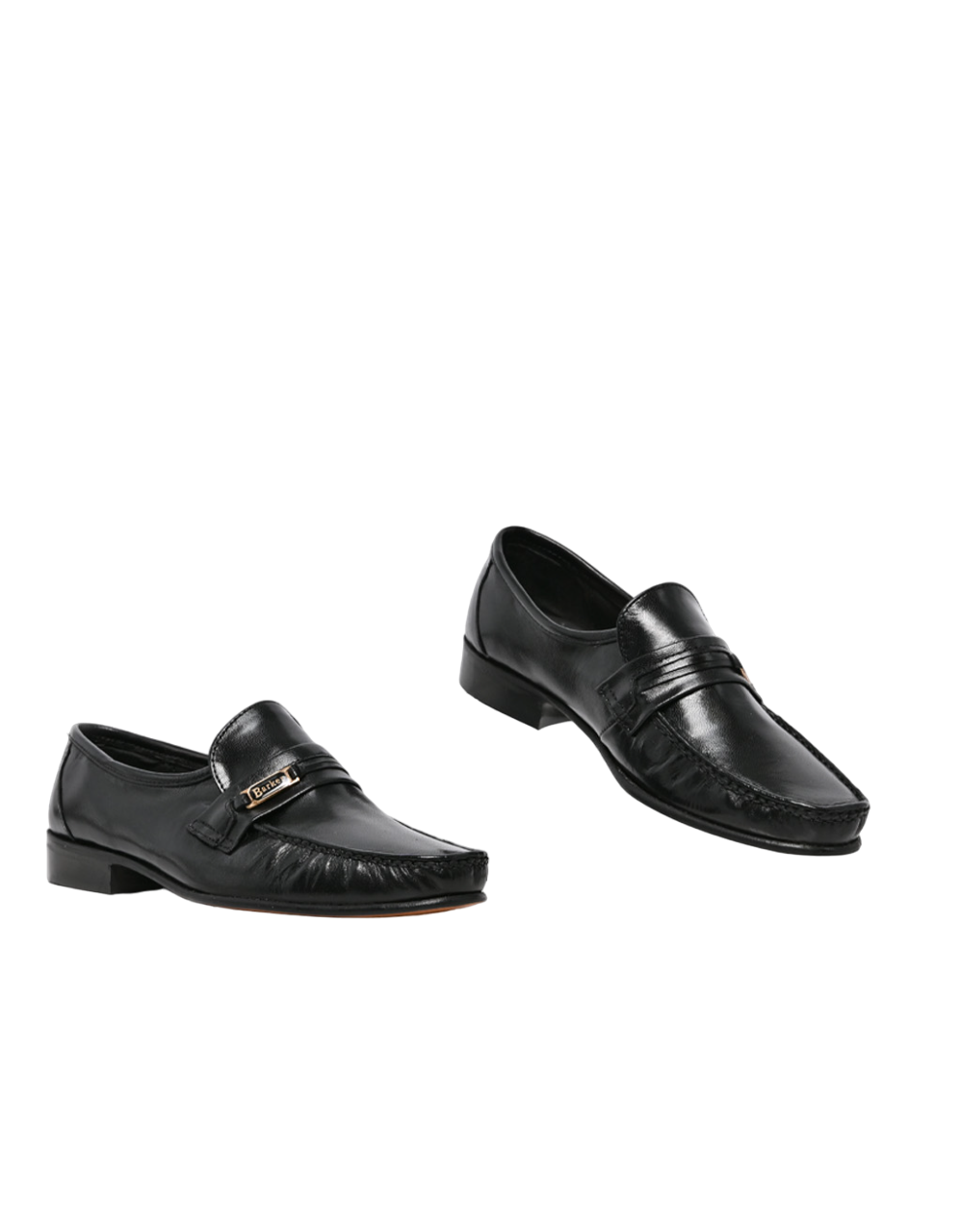 Barker August Black Leather Mocassin