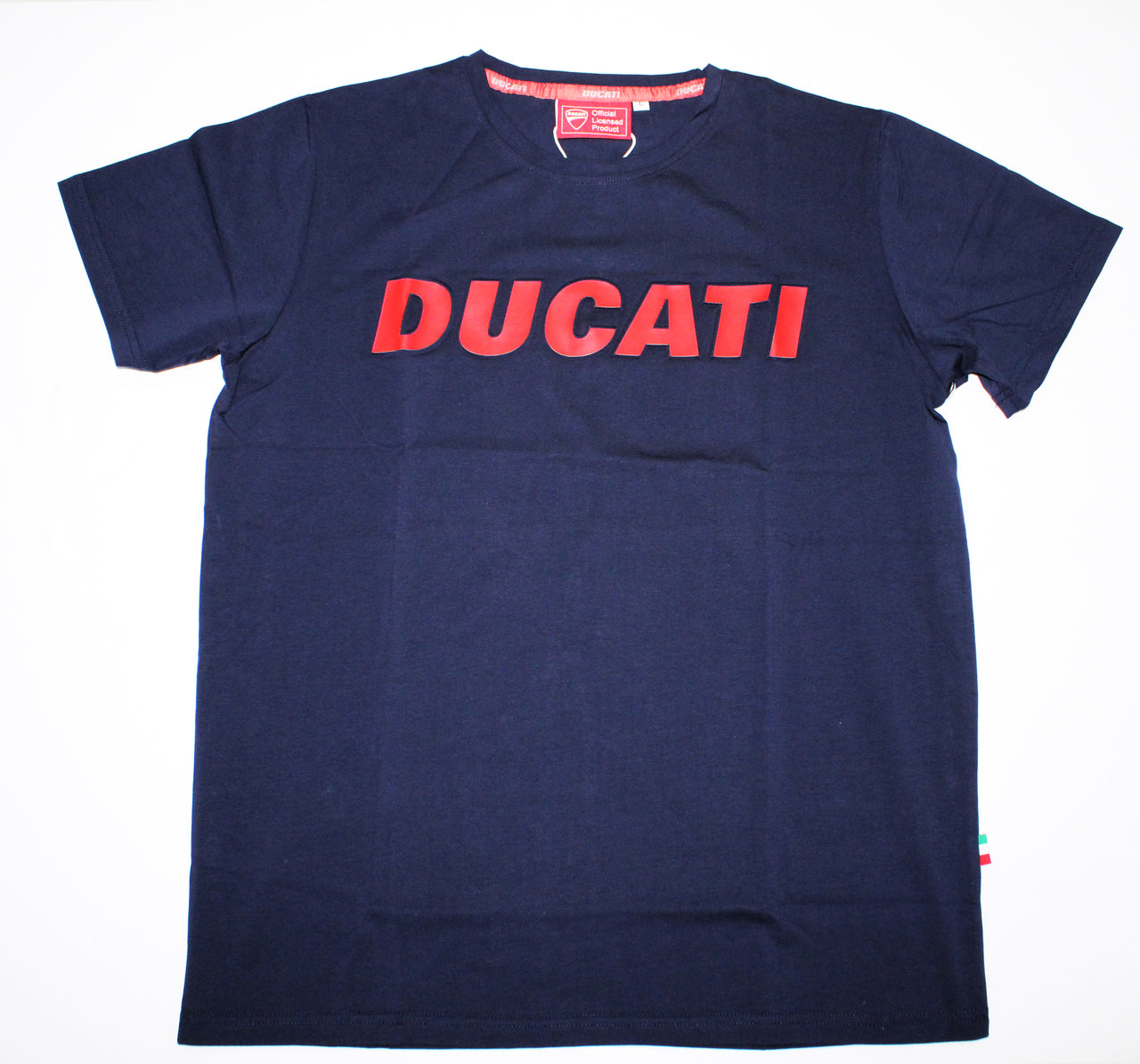 Ducati Navy T-Shirt Wordmark