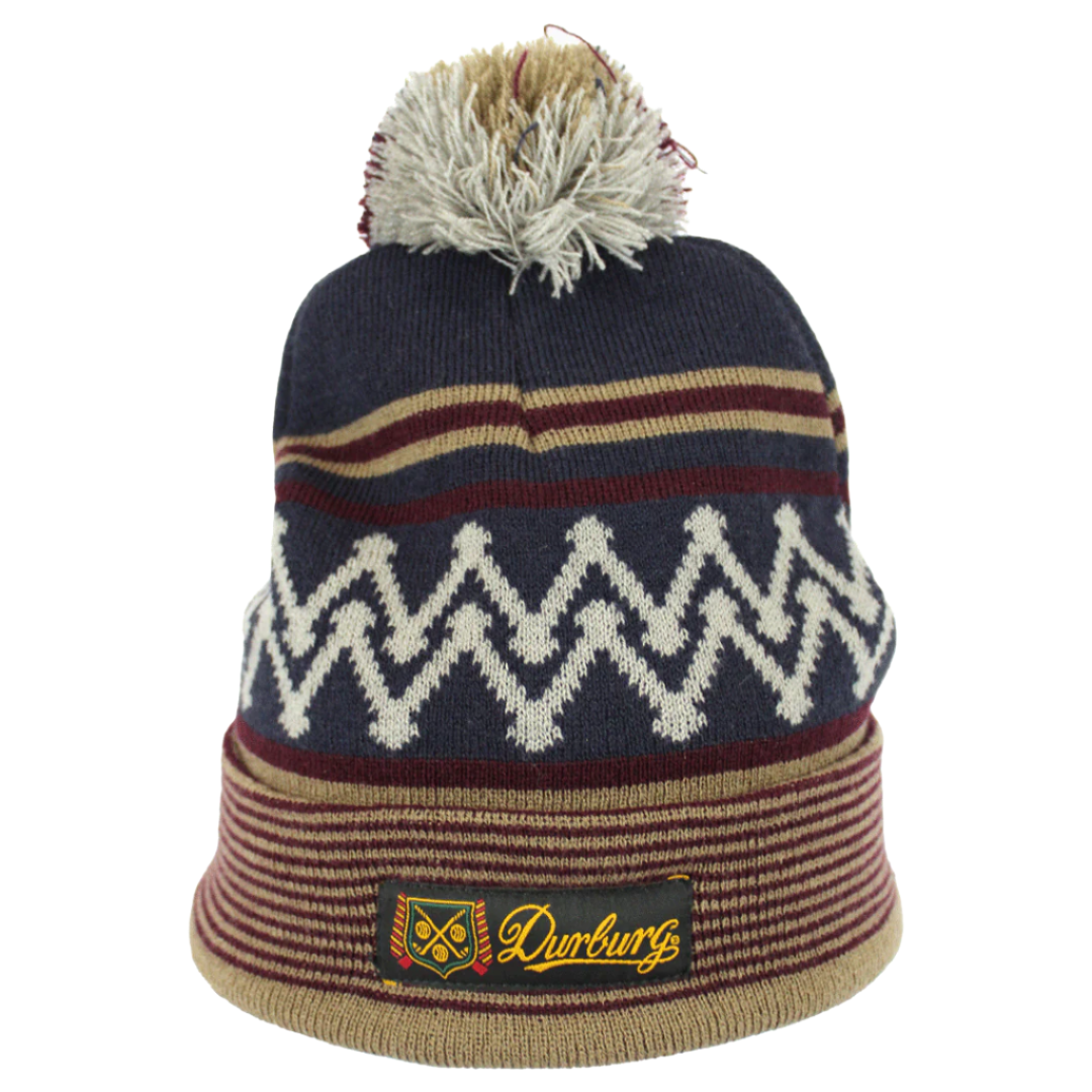 DURBURG Burgundy/Brown Beanie