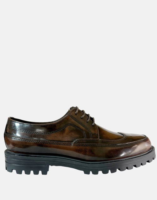 Filo Brown Hi-Shine Shoe