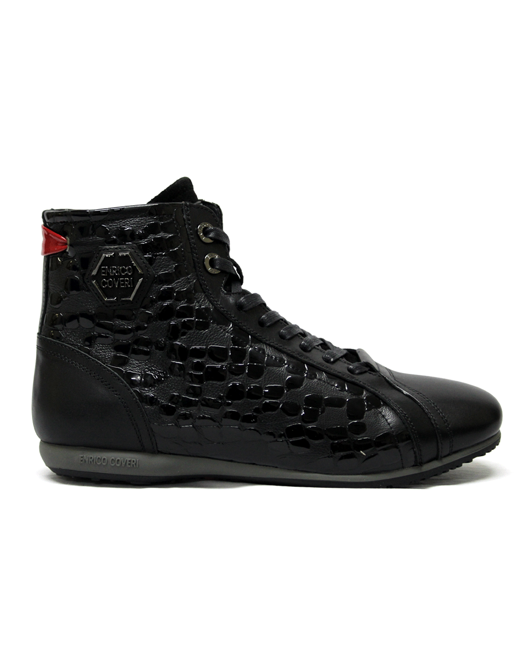 ENRICO COVERI Italian Black Leather Boot