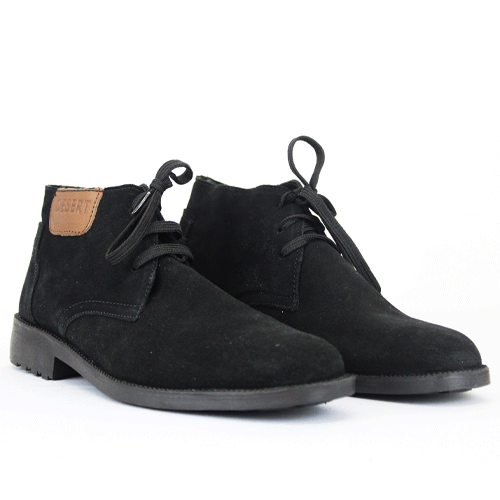 Desert Vellie Black Suede Fashion Boot