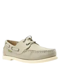 Dakota Leather Ice White Docksider Boat Shoe