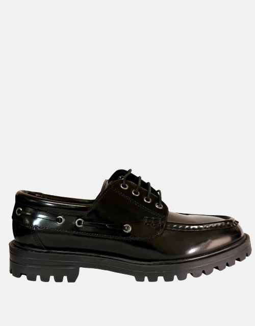 Filo Black Hi-Shine Shoe