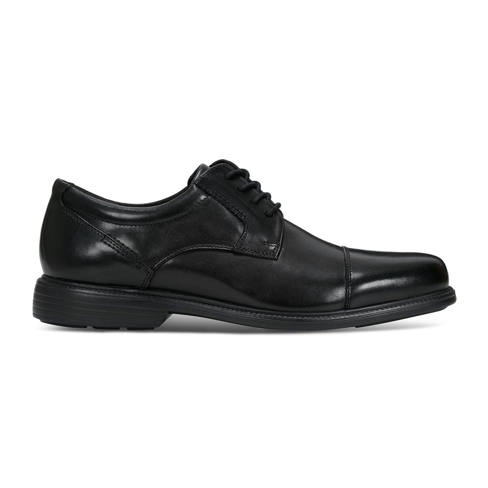 Rockport Leather Black Charles Toe Cap Shoe