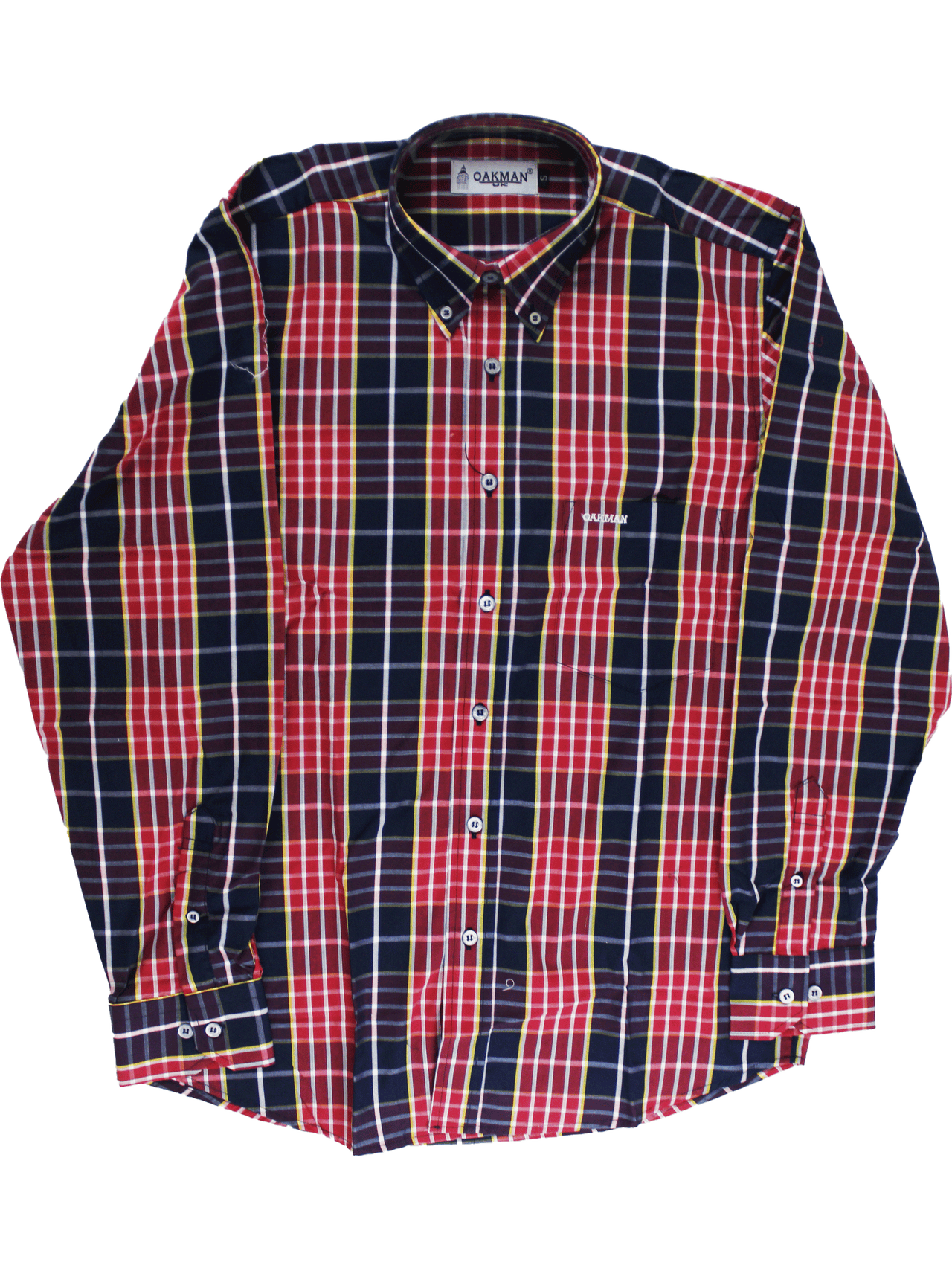OAKMAN Red Checkered L/S Shirt