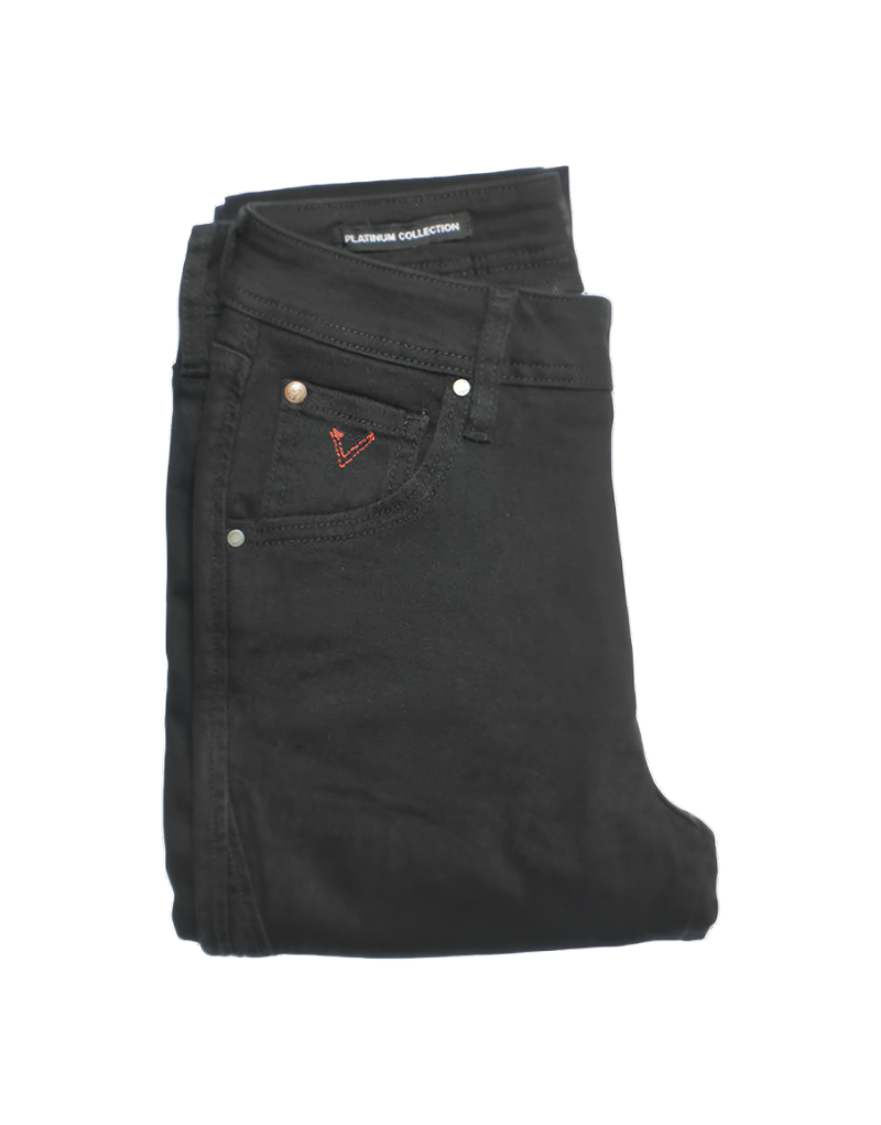 Vialli Luca Ultra Fit Black Denim Jeans