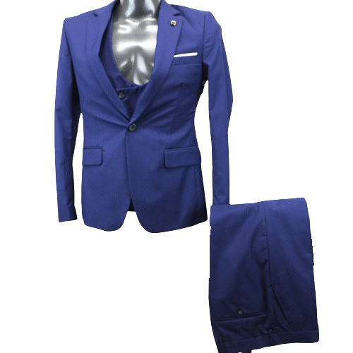 Bossini Plain Navy 3 Piece Suit
