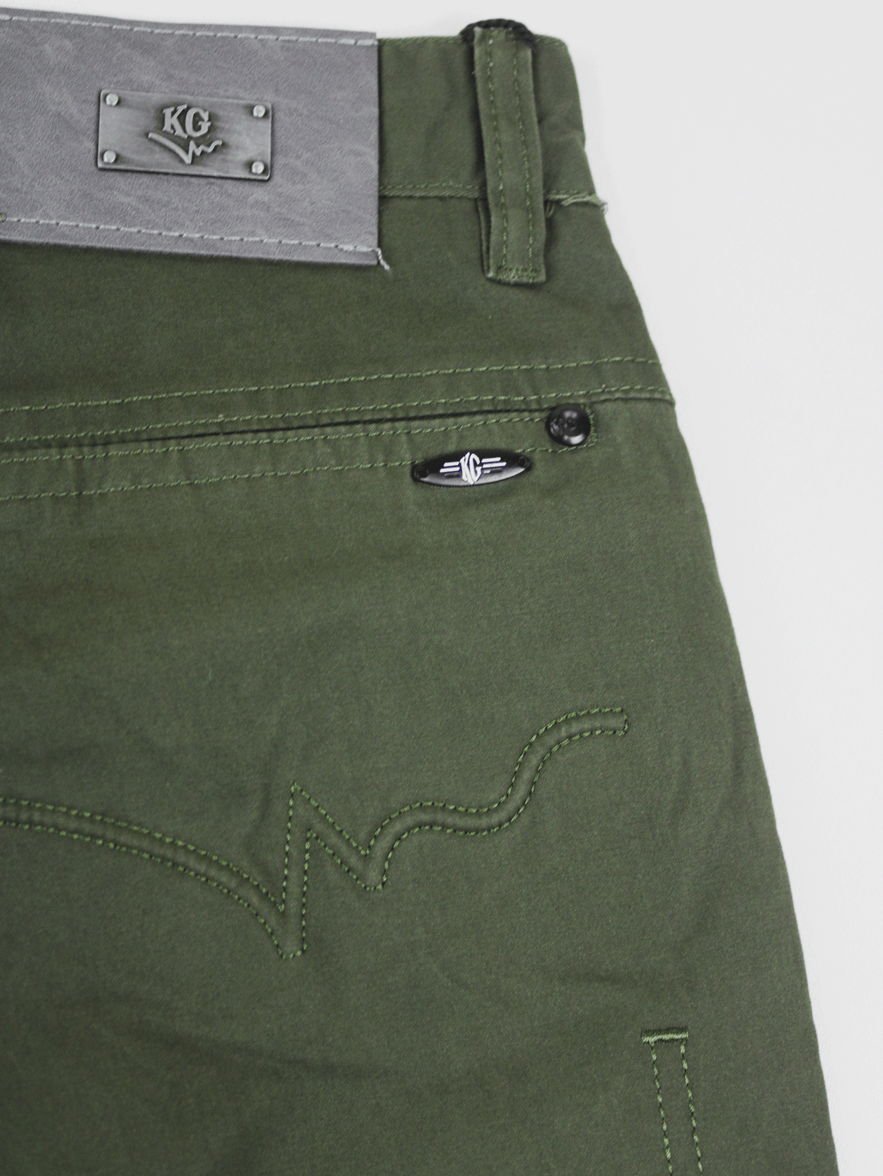 KG DARK OLIVE CLASSIC FIT CHINOS