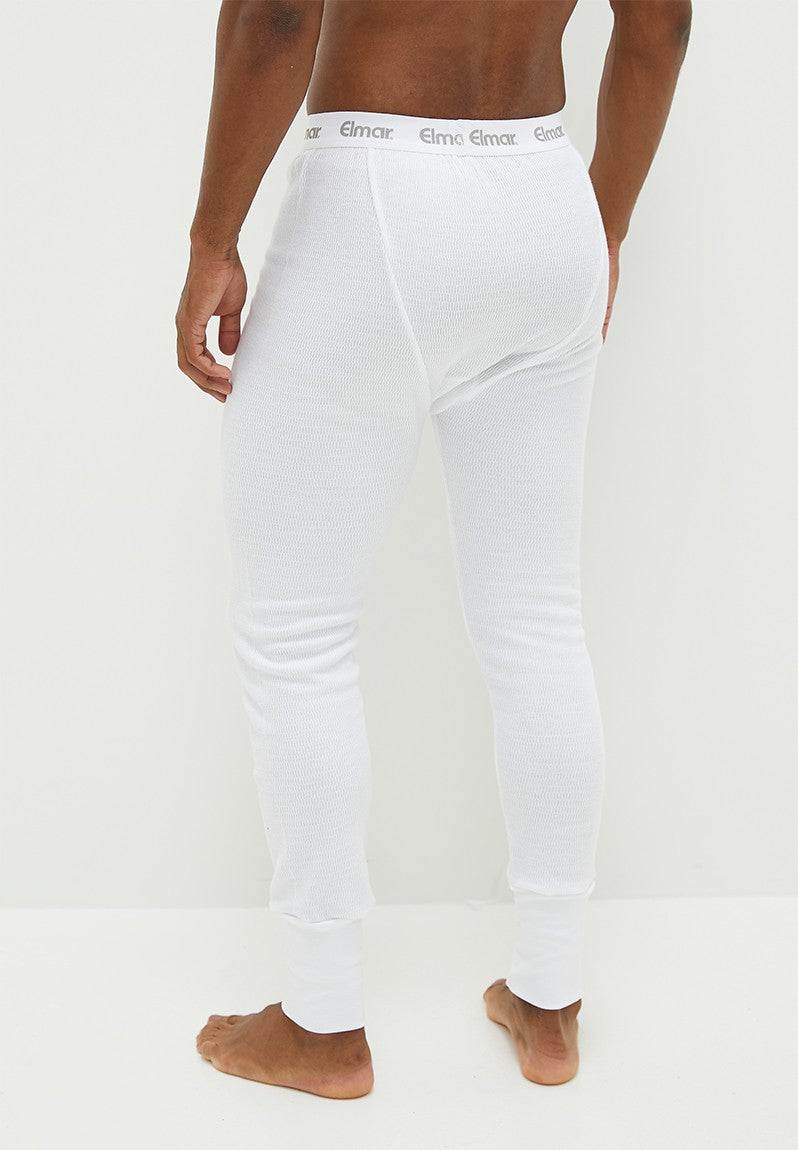 ELMAR 1 Pack Mens Thermal Long John - White