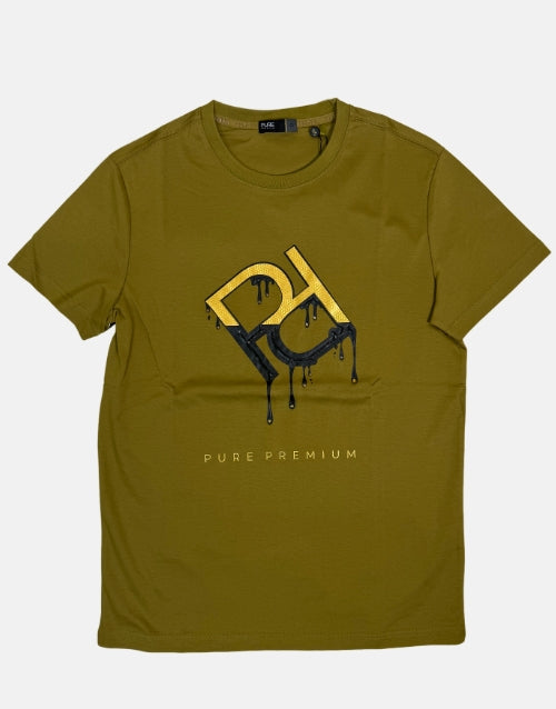 Pure Premium Castor Olive T-Shirt