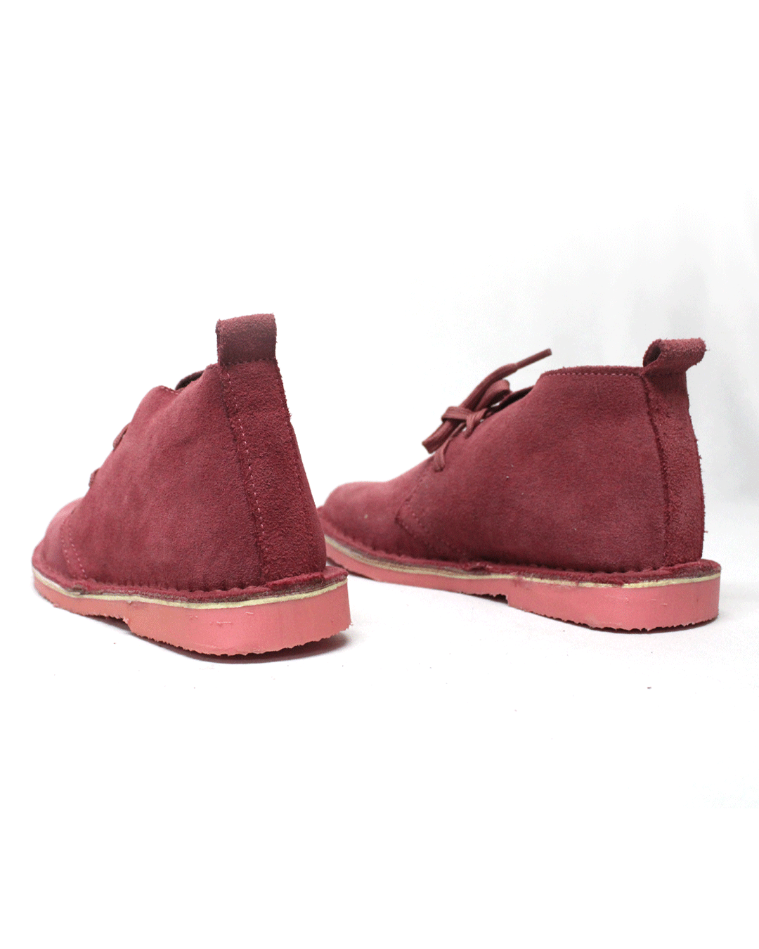 Desert Vellie Suede Pink Lace Up Boot