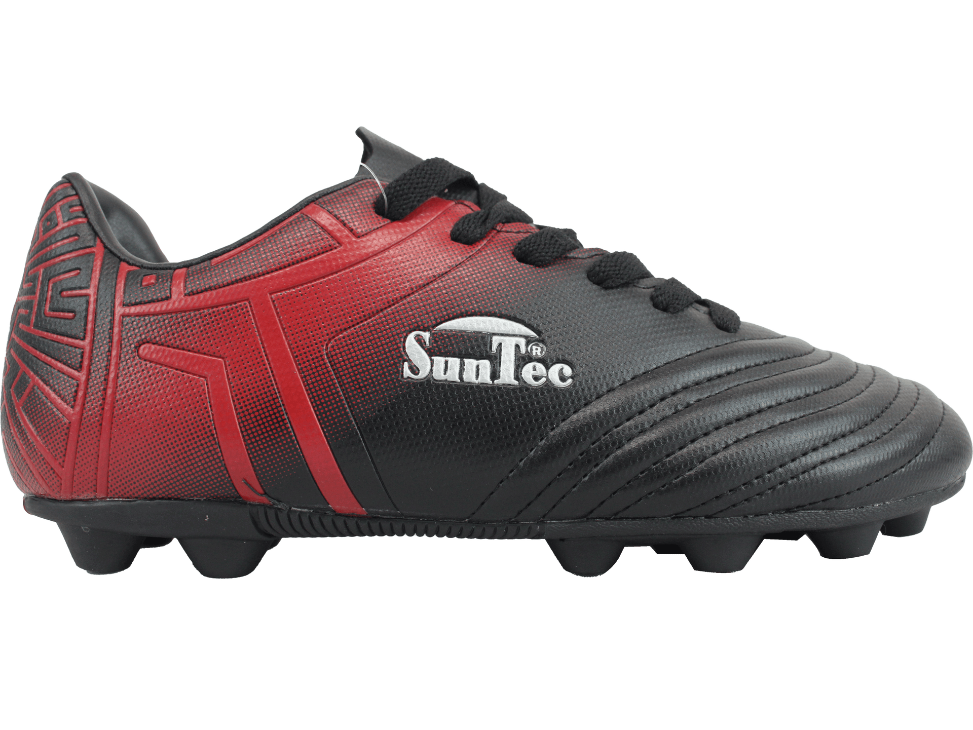 Sun Tec Black Red Soccer Boots