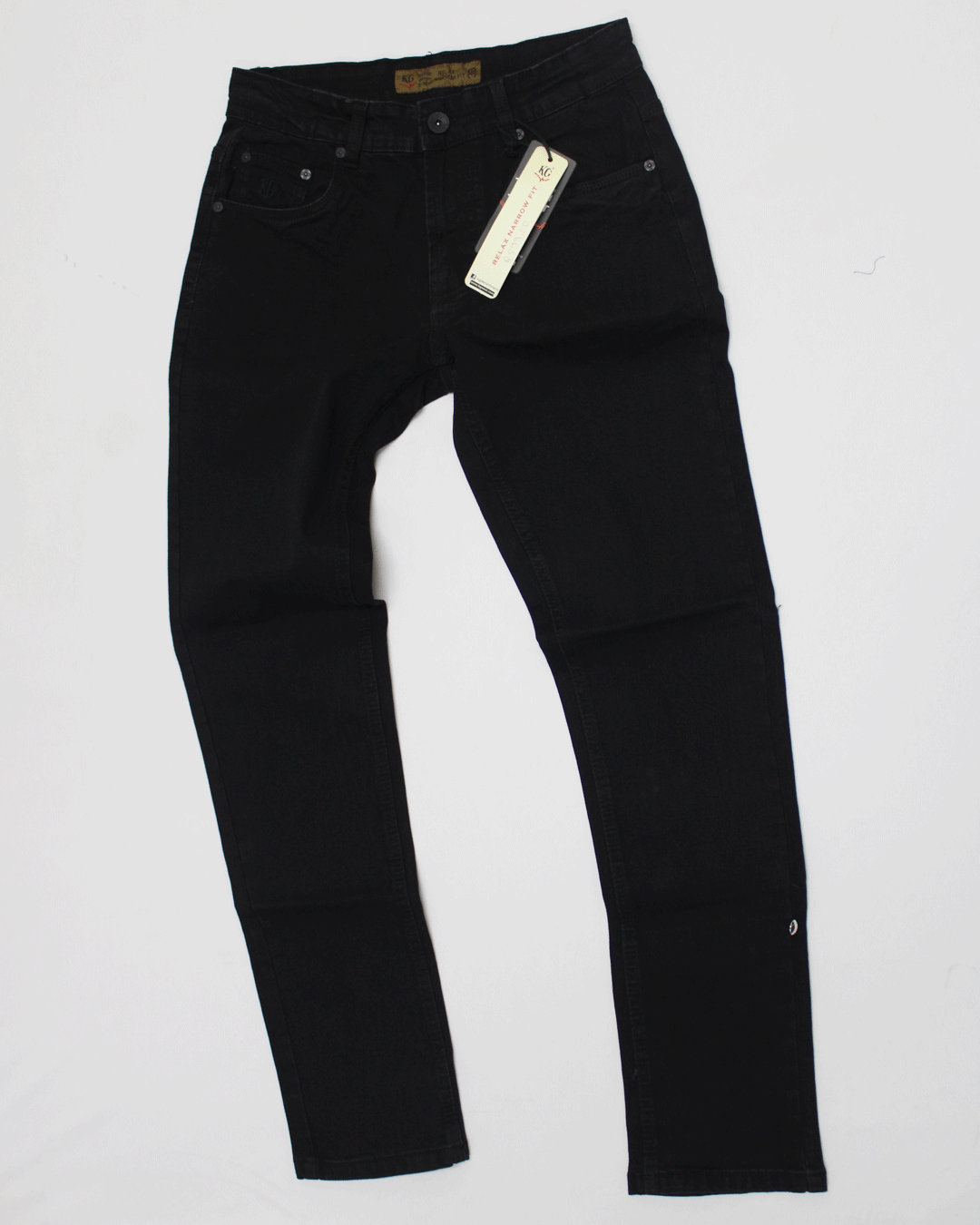 KG Black Relaxed Narrow Fit Jeans