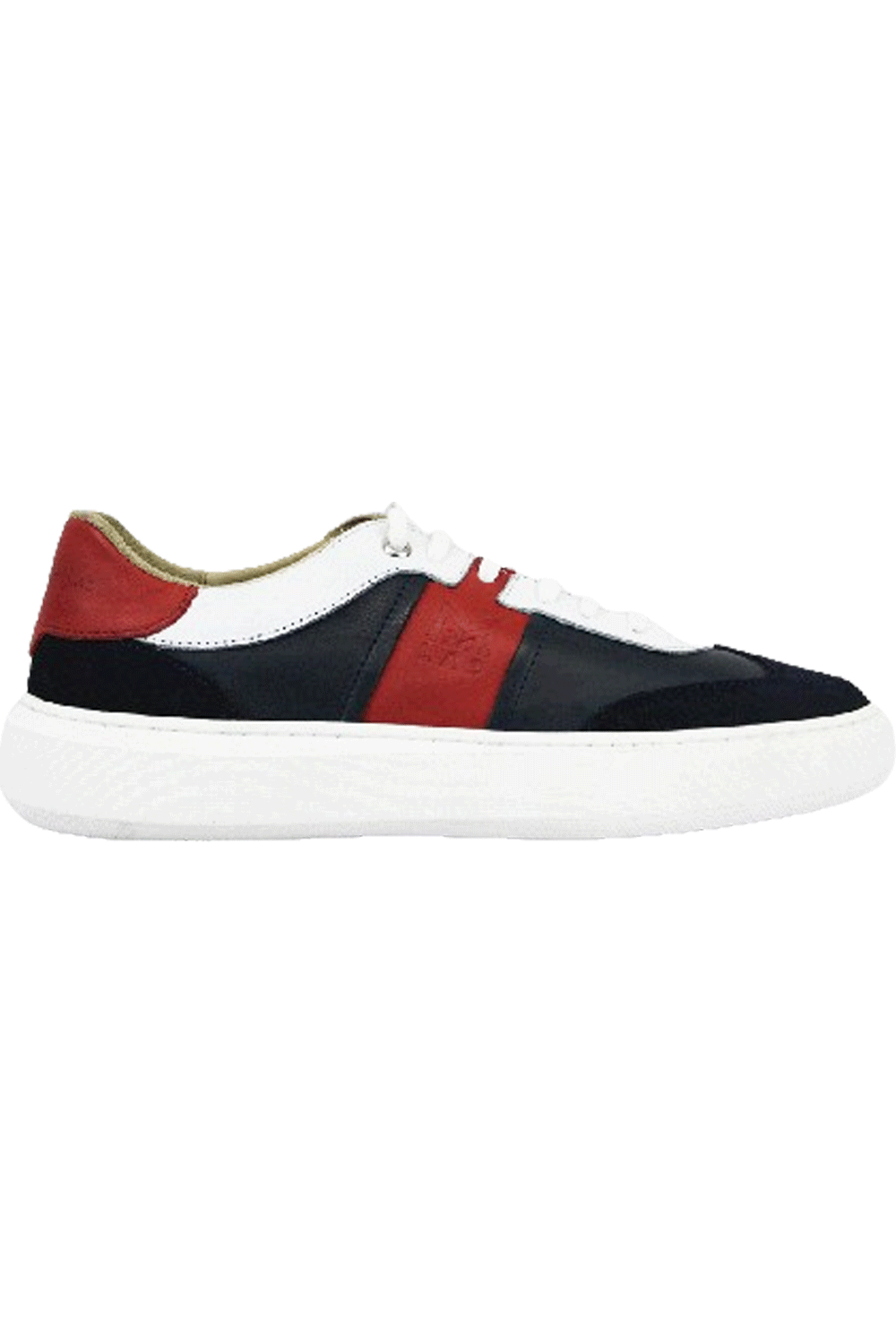 MMS Leather Italian Navy Red Sneaker