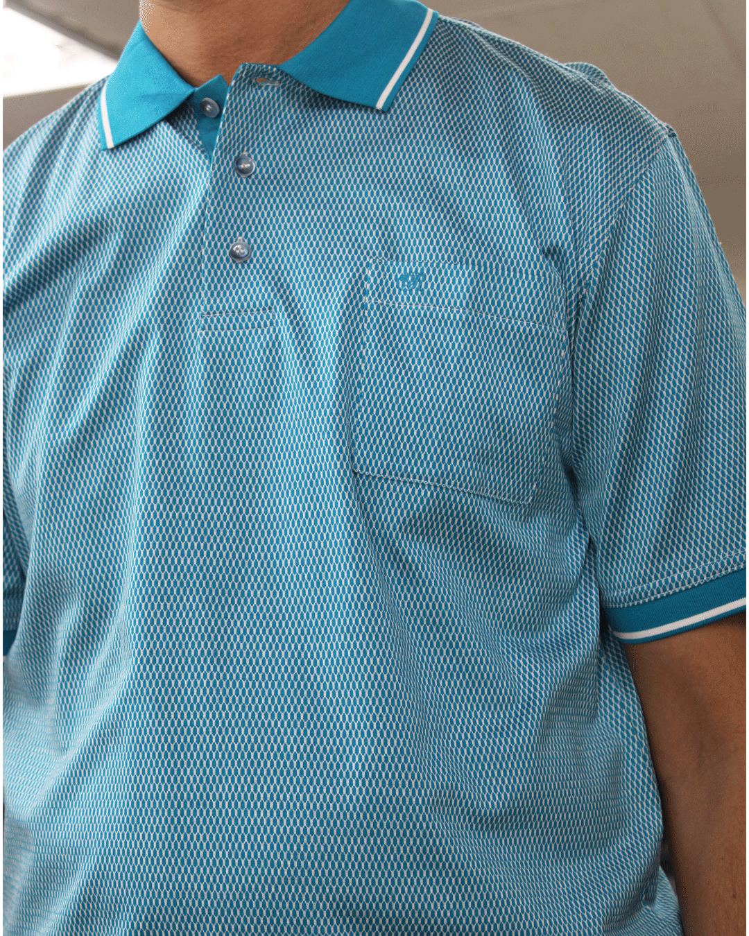 Rossini Italian Teal Blue Golfer Double Mercerized