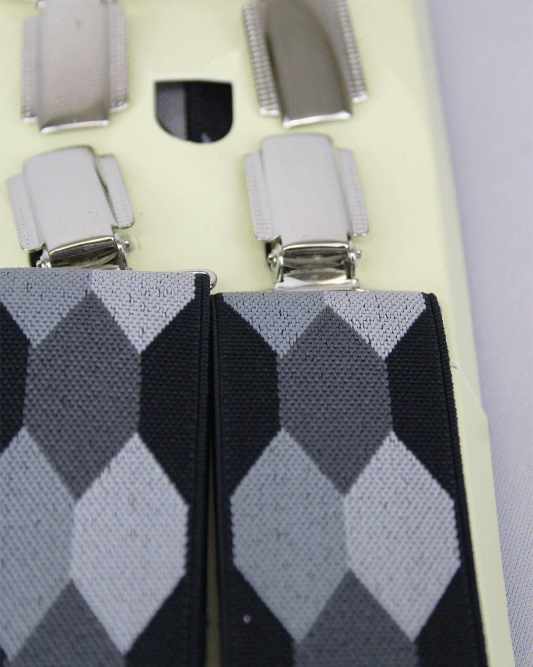 Men's Grayscale Suspenders