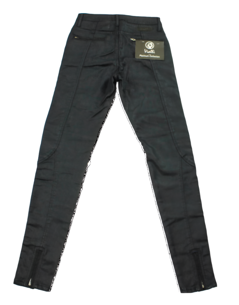 VIALLI Luca Wax Navy Ultra Fit Skinny Jeans