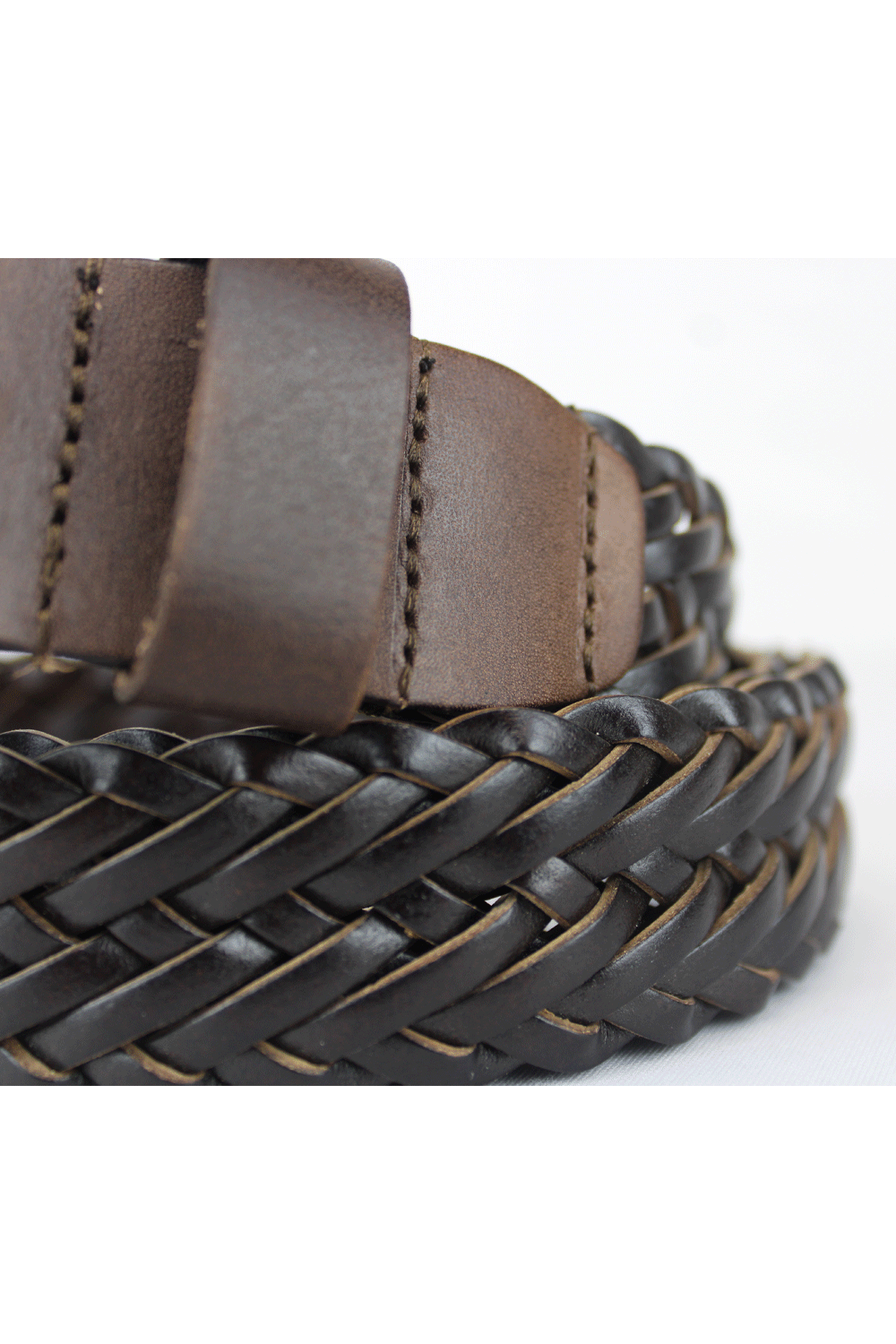 BOSSINI Brown Woven Belt